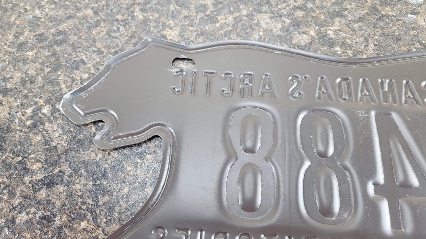 1994 Northwest Territories Polar Bear License Plate, G1488