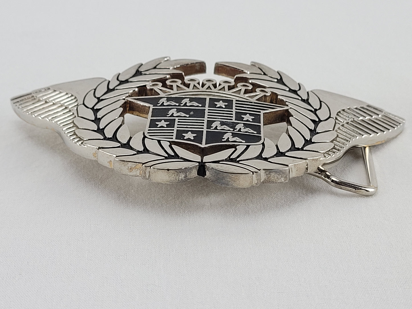 Cadillac Emblem Leaves Wings Stars Girl Mudflaps Belt Buckle