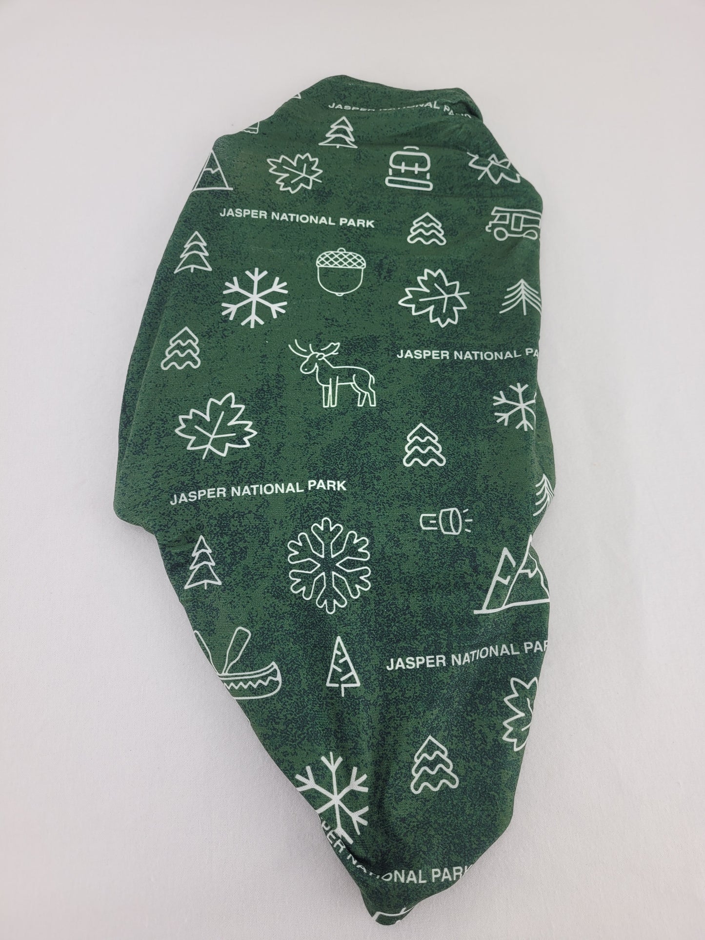 Buff Original Ecostretch Multifunctional Neckwear Gaiter UPF 50 Jasper National Park - Green